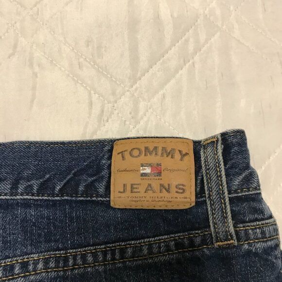 Distressed Tommy Jeans blue jeans 34X27 - Picture 6 of 7